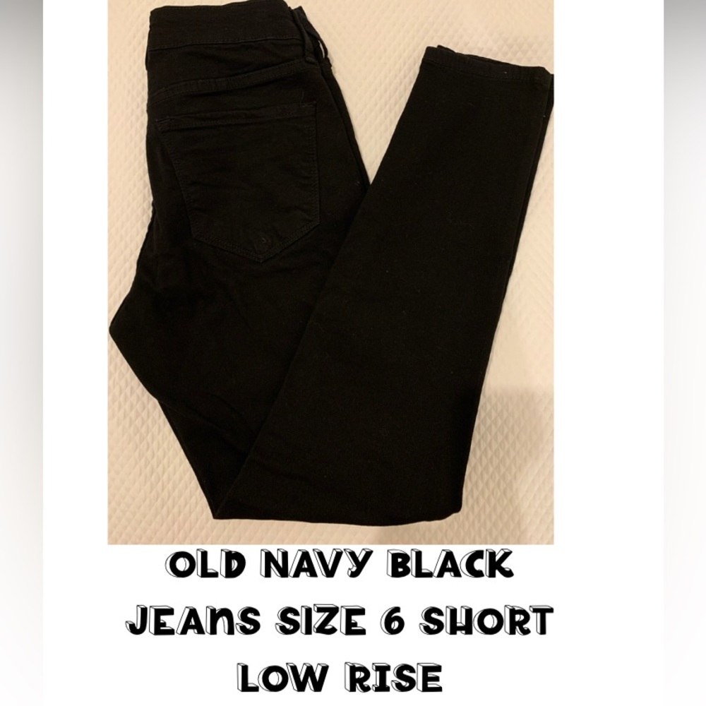 OLD NAVY BLACK JEANS -LOW RISE
